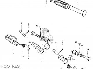 FOOTREST - SP500 1982 (Z) USA (E03)