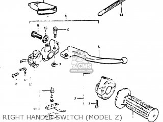 RIGHT HANDLE SWITCH (MODEL Z) - SP500 1982 (Z) USA (E03)