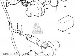 TURN SIGNAL LAMP - SP500 1982 (Z) USA (E03)