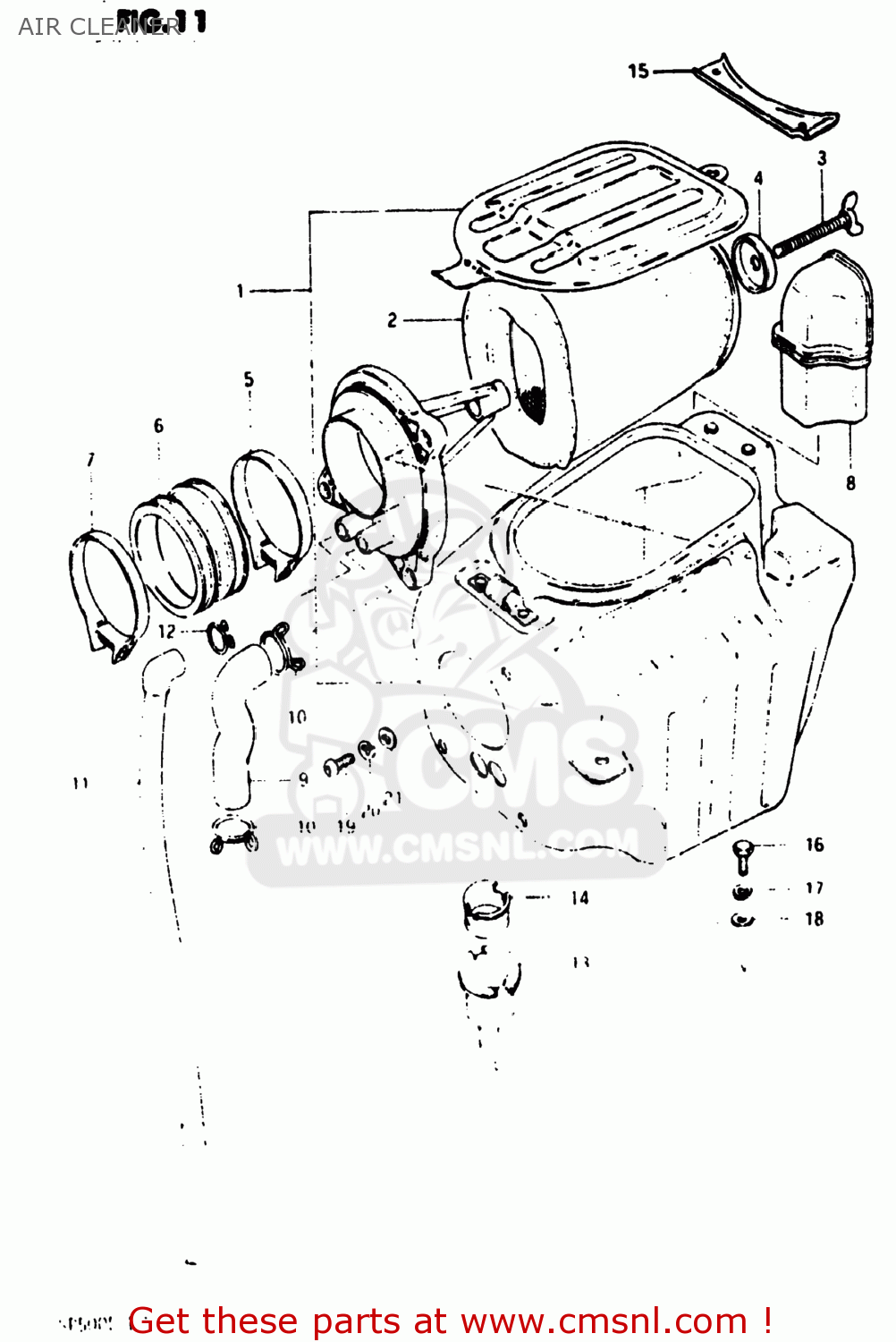 AIR CLEANER SP500 1983 (D) USA (E03)