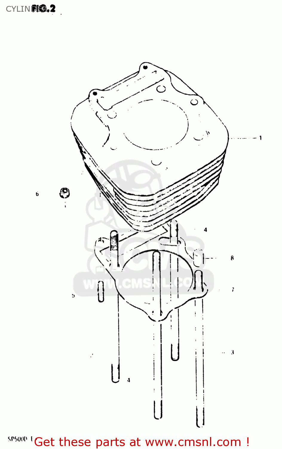 CYLINDER SP500 1983 (D) USA (E03)