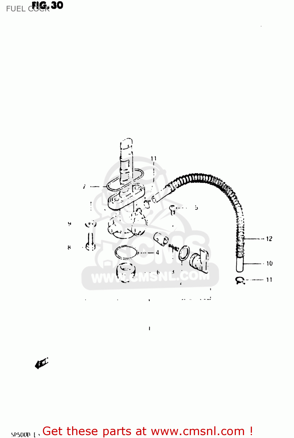 FUEL COCK SP500 1983 (D) USA (E03)