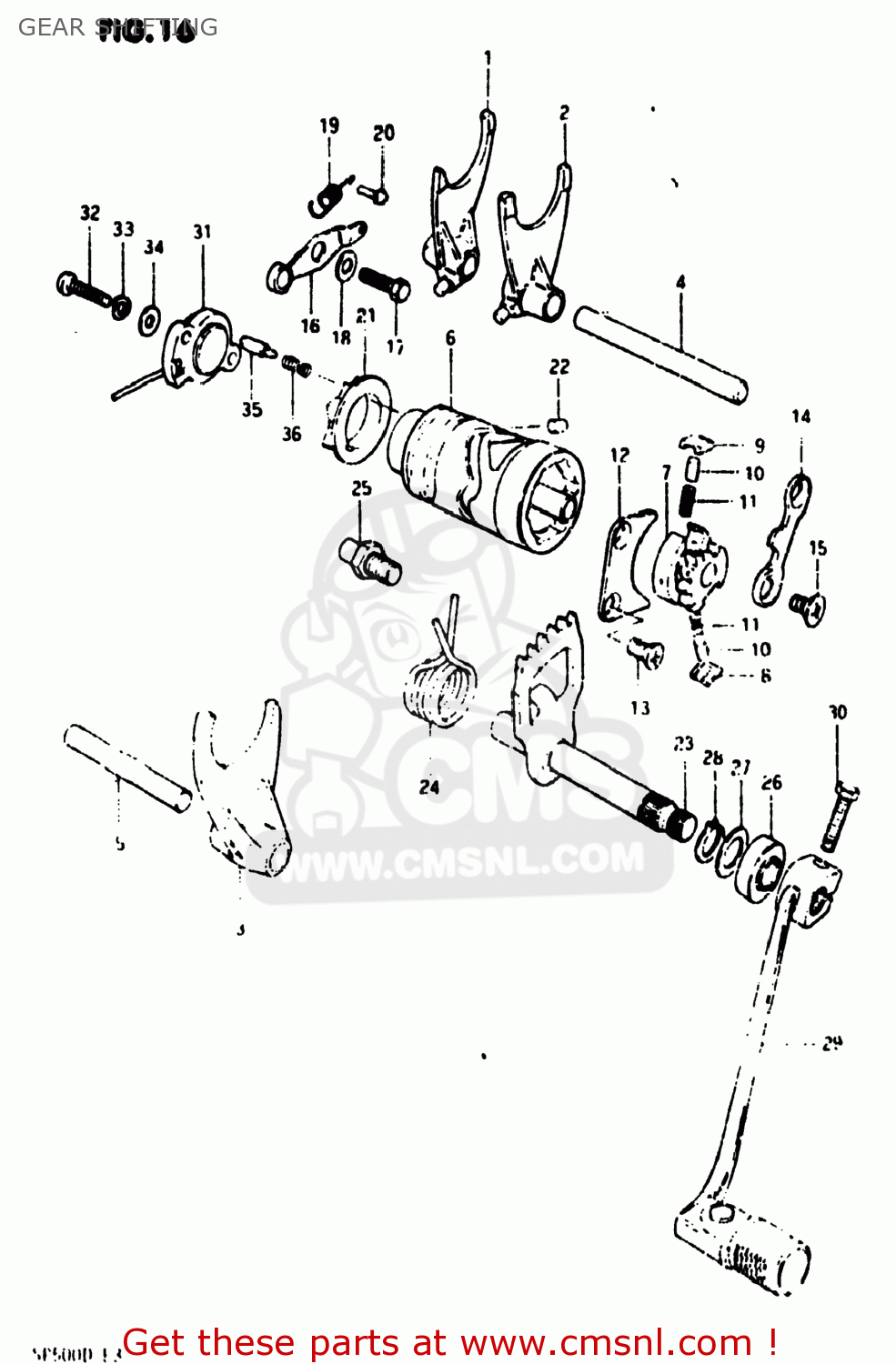GEAR SHIFTING SP500 1983 (D) USA (E03)
