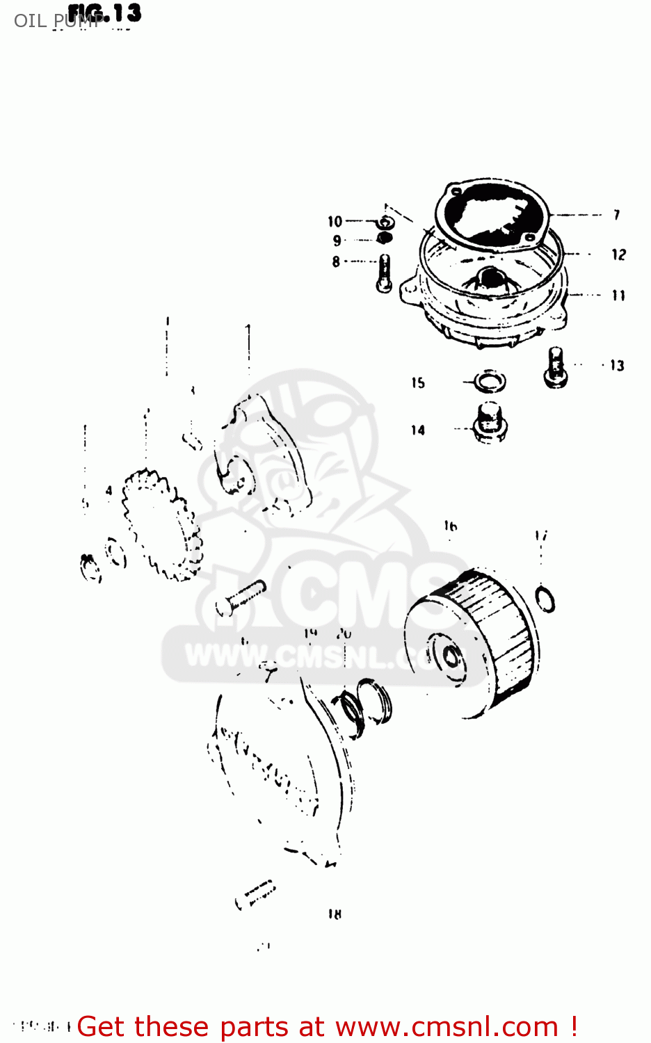 OIL PUMP SP500 1983 (D) USA (E03)