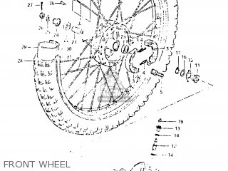 FRONT WHEEL - SP500 1983 (D) USA (E03)