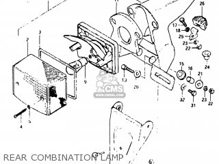 REAR COMBINATION LAMP - SP500 1983 (D) USA (E03)