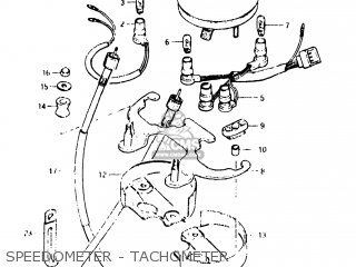 SPEEDOMETER - TACHOMETER - SP500 1983 (D) USA (E03)
