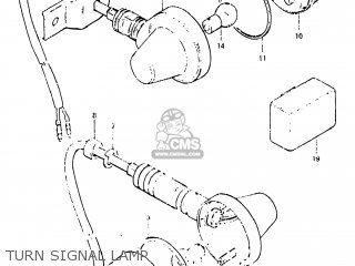 TURN SIGNAL LAMP - SP500 1983 (D) USA (E03)