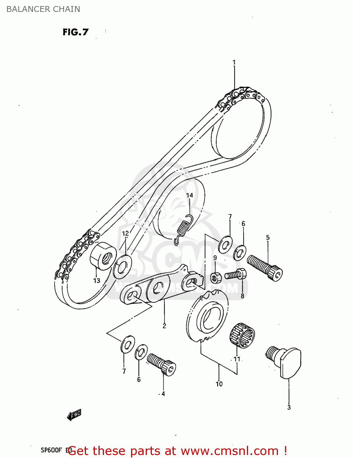 BALANCER CHAIN SP600 1985 (F) USA (E03)