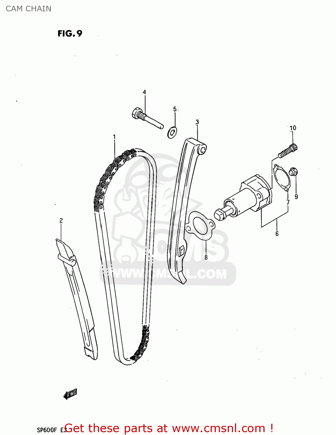 CAM CHAIN SP600 1985 (F) USA (E03)
