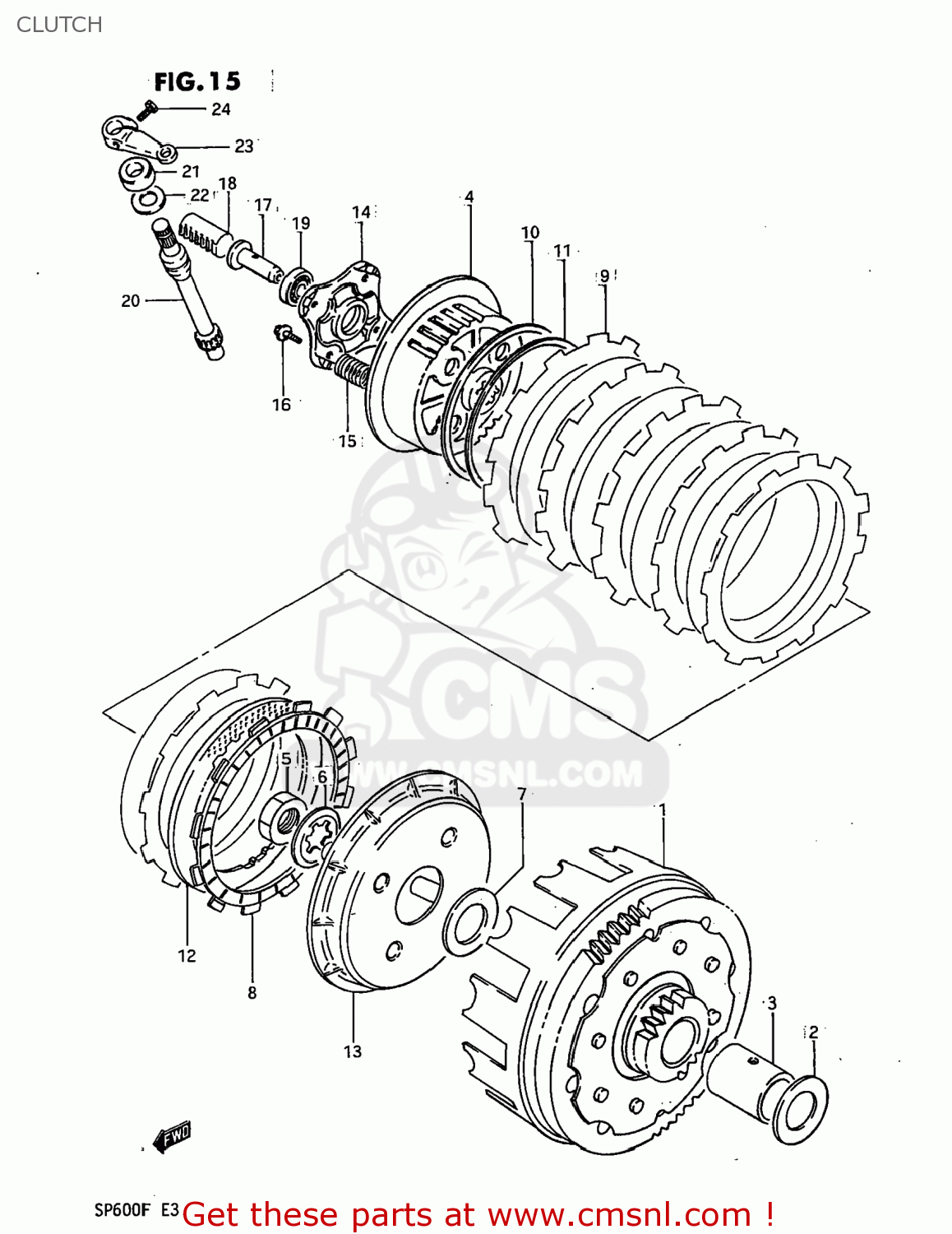 CLUTCH SP600 1985 (F) USA (E03)