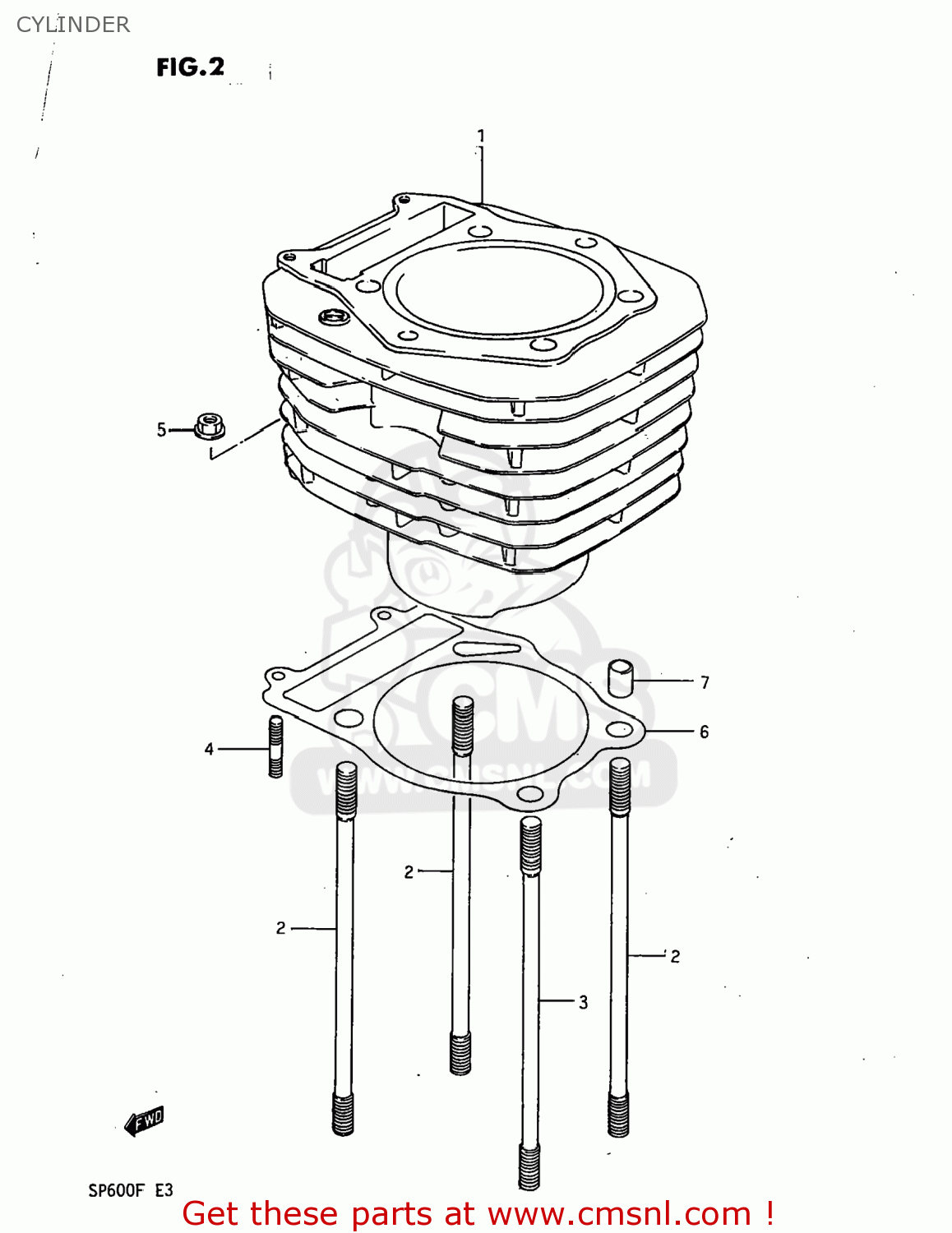 CYLINDER SP600 1985 (F) USA (E03)