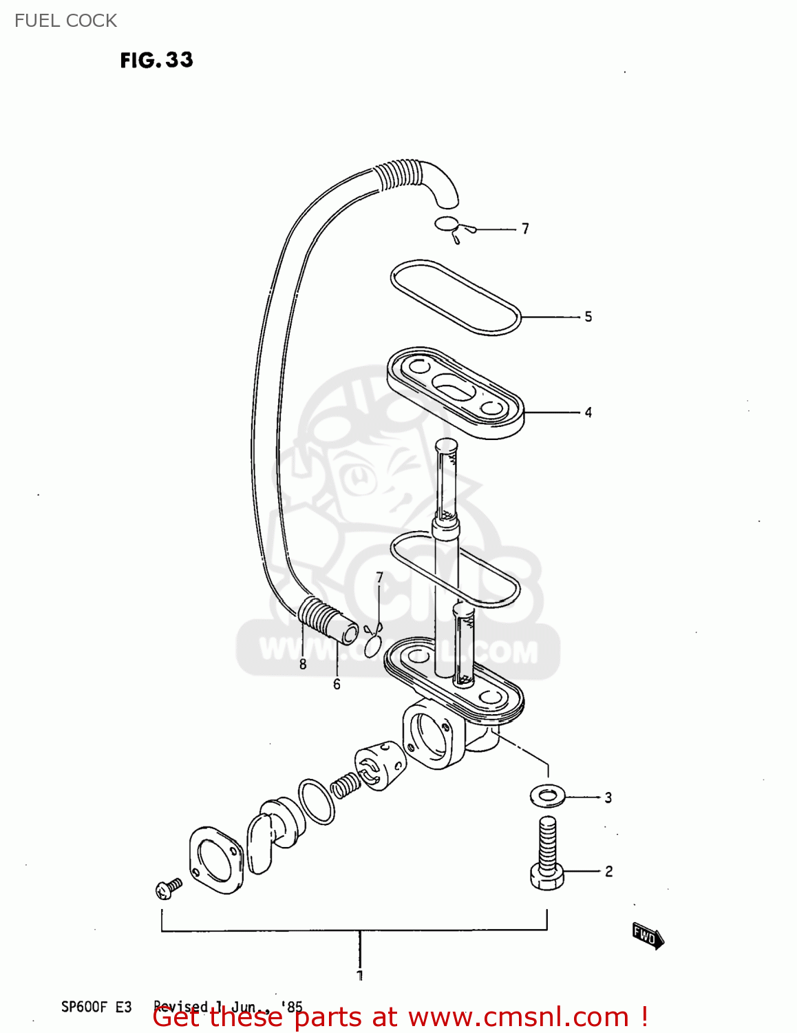FUEL COCK SP600 1985 (F) USA (E03)