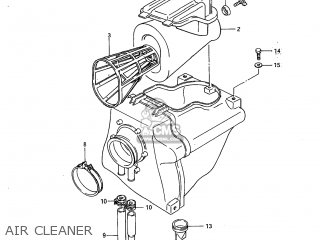 AIR CLEANER - SP600 1985 (F) USA (E03)