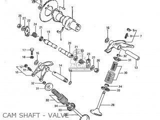 CAM SHAFT - VALVE - SP600 1985 (F) USA (E03)