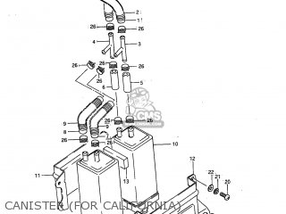 CANISTER (FOR CALIFORNIA) - SP600 1985 (F) USA (E03)