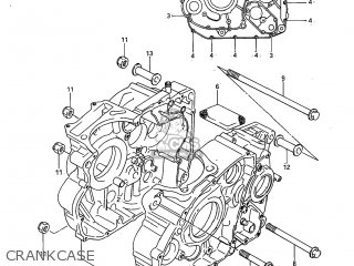 CRANKCASE - SP600 1985 (F) USA (E03)