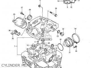 CYLINDER HEAD - SP600 1985 (F) USA (E03)