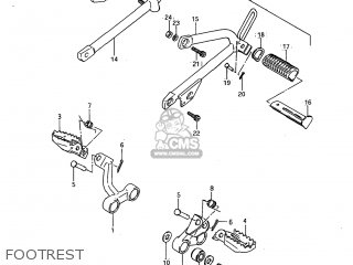 FOOTREST - SP600 1985 (F) USA (E03)