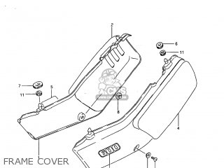 FRAME COVER - SP600 1985 (F) USA (E03)