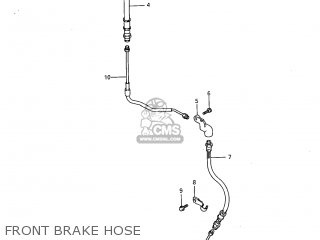 FRONT BRAKE HOSE - SP600 1985 (F) USA (E03)