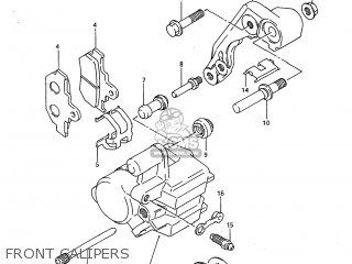 FRONT CALIPERS - SP600 1985 (F) USA (E03)