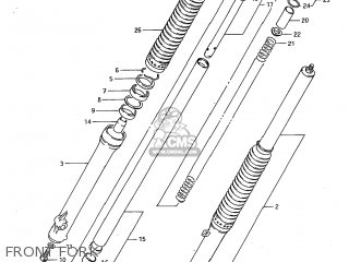 FRONT FORK - SP600 1985 (F) USA (E03)