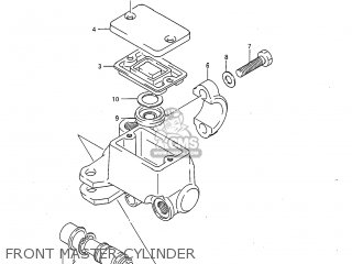 FRONT MASTER CYLINDER - SP600 1985 (F) USA (E03)