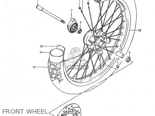 FRONT WHEEL - SP600 1985 (F) USA (E03)