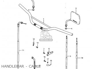HANDLEBAR - CABLE - SP600 1985 (F) USA (E03)