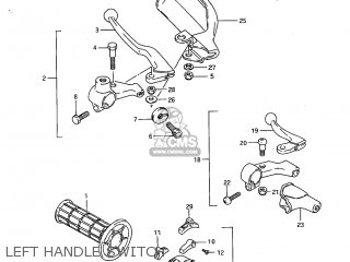 LEFT HANDLE SWITCH - SP600 1985 (F) USA (E03)