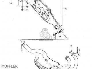 MUFFLER - SP600 1985 (F) USA (E03)