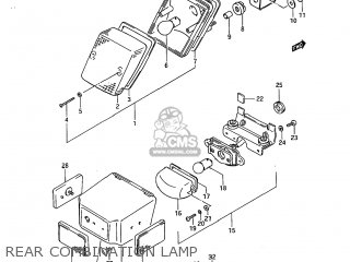 REAR COMBINATION LAMP - SP600 1985 (F) USA (E03)