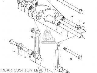 REAR CUSHION LEVER - SP600 1985 (F) USA (E03)