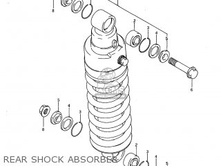 REAR SHOCK ABSORBER - SP600 1985 (F) USA (E03)