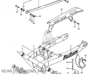 REAR SWINGING ARM - SP600 1985 (F) USA (E03)