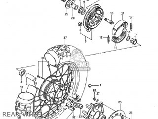 REAR WHEEL - SP600 1985 (F) USA (E03)