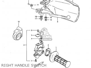 RIGHT HANDLE SWITCH - SP600 1985 (F) USA (E03)