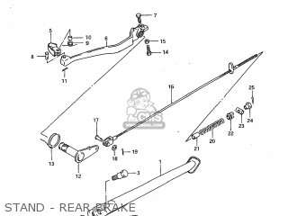 STAND - REAR BRAKE - SP600 1985 (F) USA (E03)
