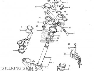 STEERING STEM - SP600 1985 (F) USA (E03)