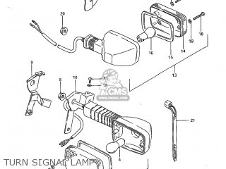 TURN SIGNAL LAMP - SP600 1985 (F) USA (E03)
