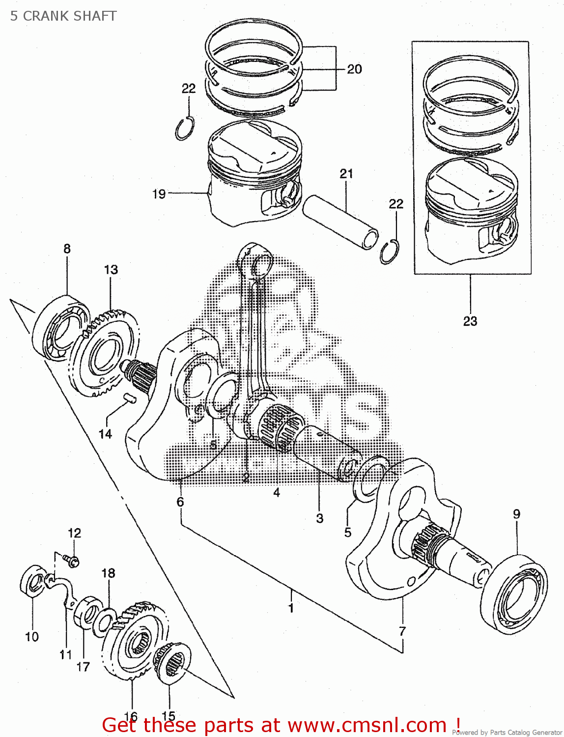 5 CRANK SHAFT ST400V TEMPTER NK43A