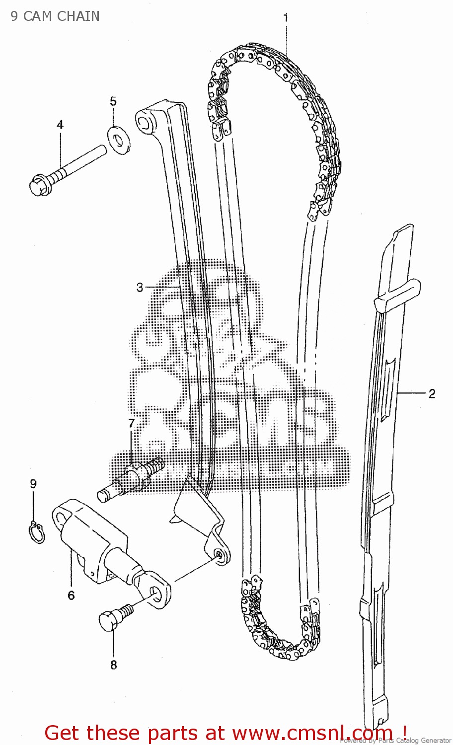 9 CAM CHAIN ST400V TEMPTER NK43A
