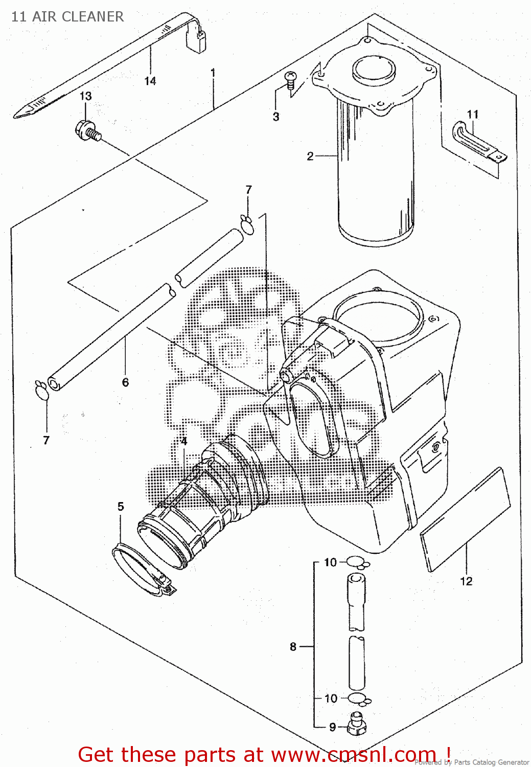 11 AIR CLEANER ST400V TEMPTER NK43A