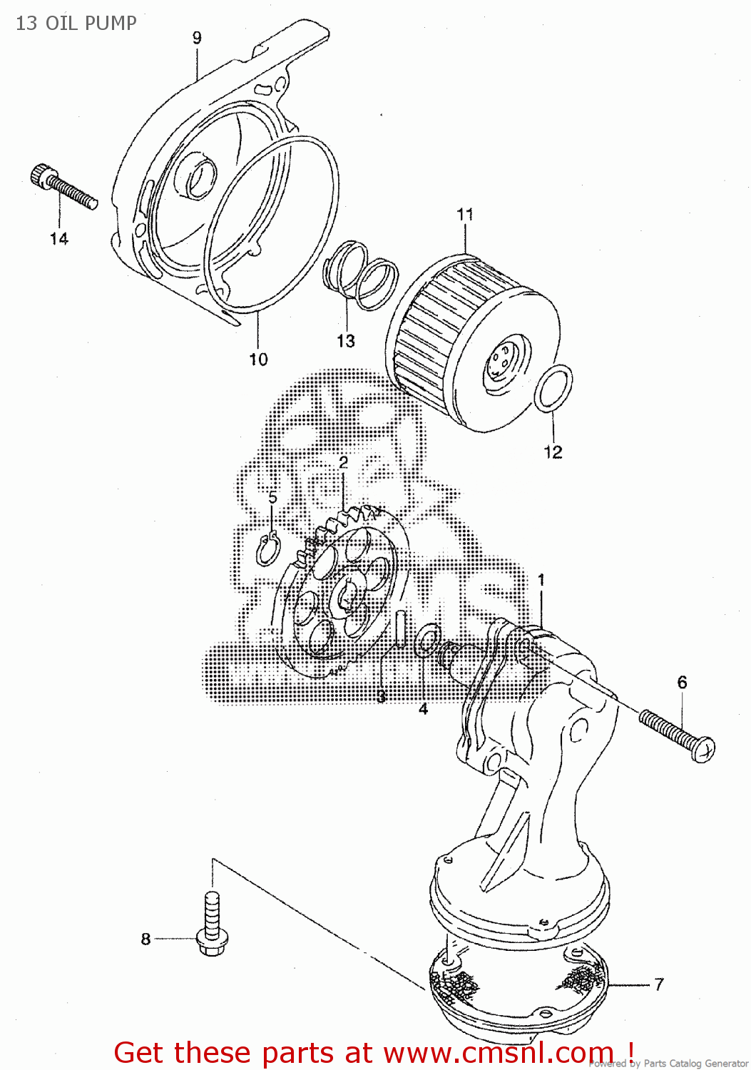 13 OIL PUMP ST400V TEMPTER NK43A
