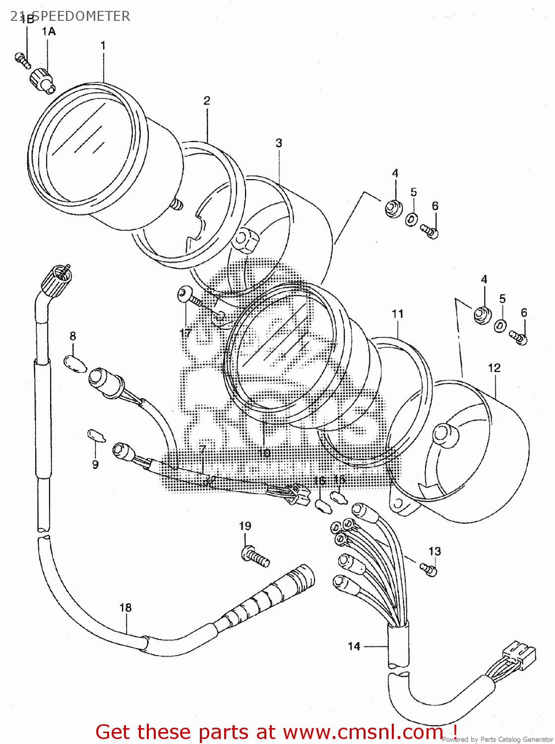 21 SPEEDOMETER ST400V TEMPTER NK43A