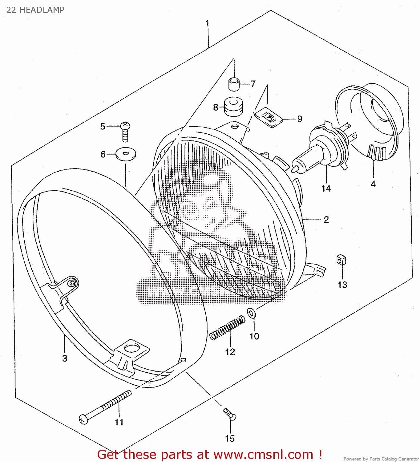 22 HEADLAMP ST400V TEMPTER NK43A