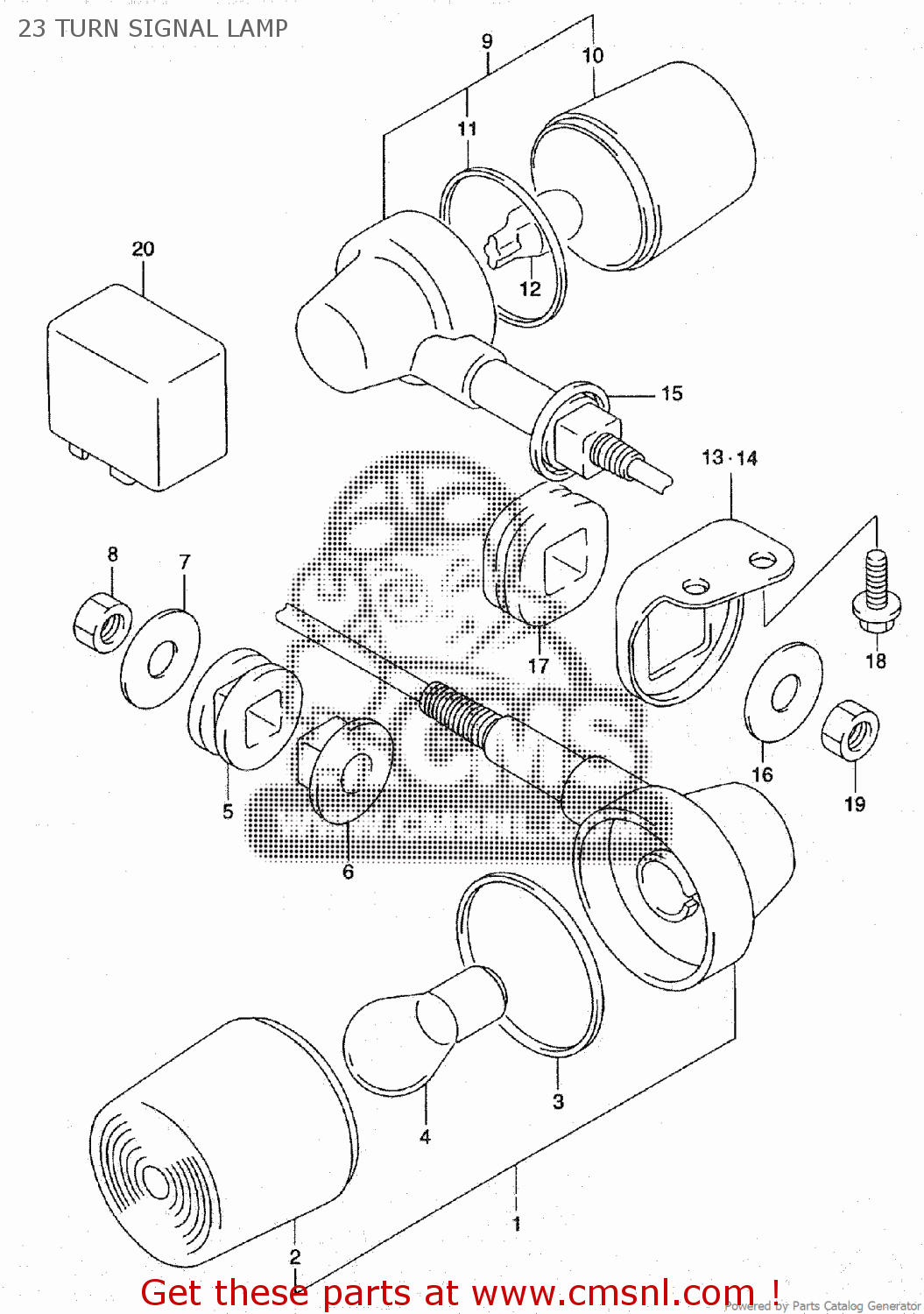 23 TURN SIGNAL LAMP ST400V TEMPTER NK43A
