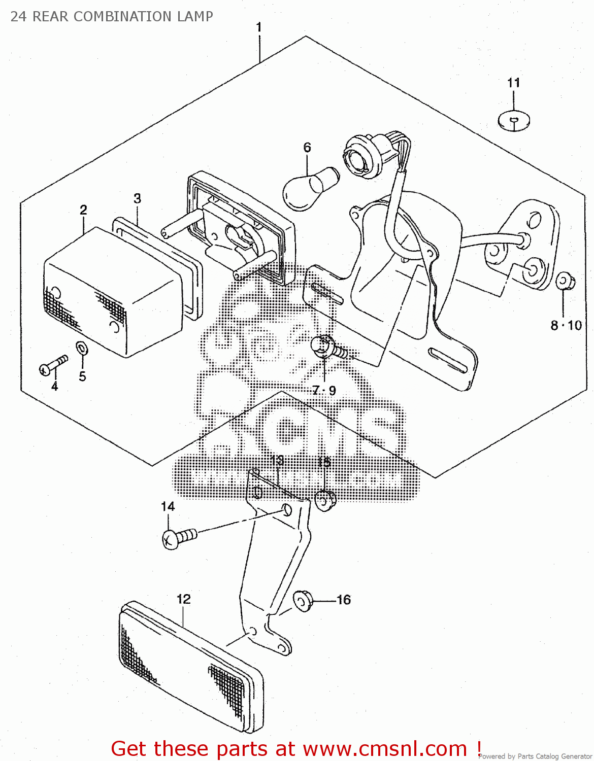 24 REAR COMBINATION LAMP ST400V TEMPTER NK43A