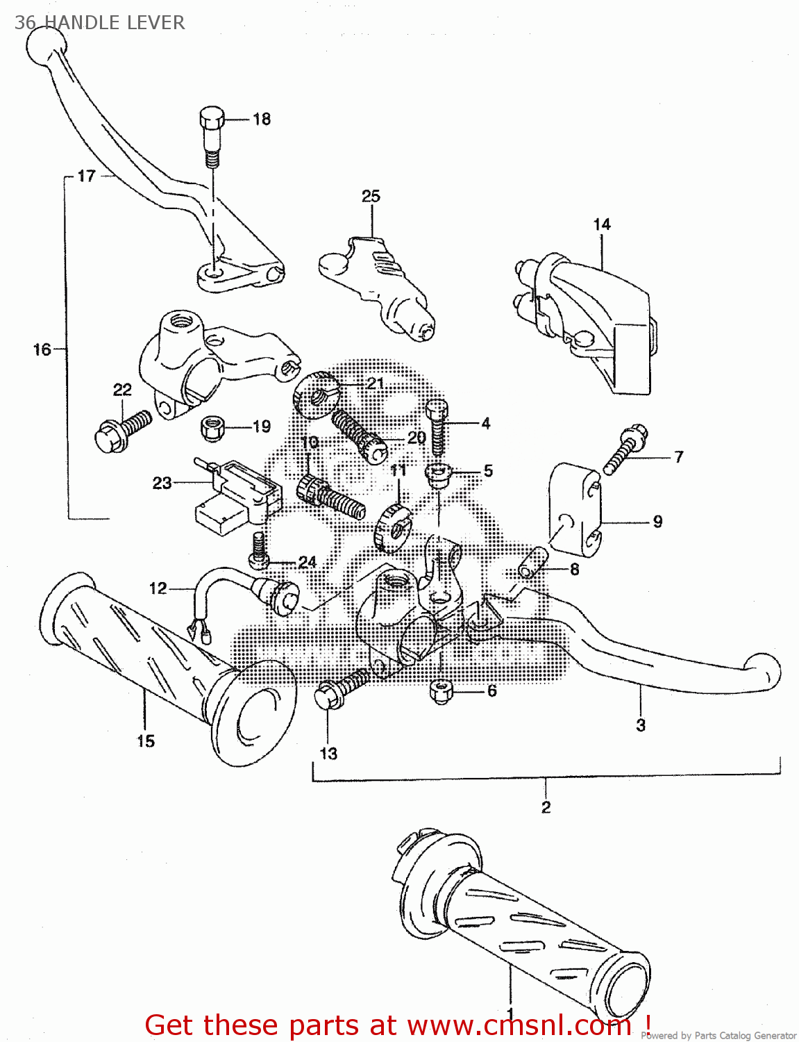 36 HANDLE LEVER ST400V TEMPTER NK43A